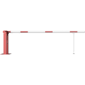Manual barrier | with pneumatic spring | and hinged pole support | clear width: 3000 mm | with Euro profile cylinder lock
